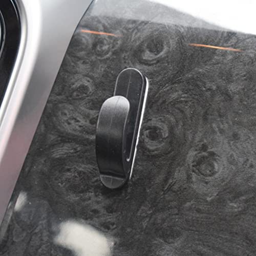 FAVOMOTO 4PCS Car Mini Hooks, Plastic Adhesive Car Dashboard Hook Seatback Organizer Vehicle Interior Accessories Stickers for Key Earphone Charging Cable - size: 4X1.3cm