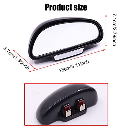 Car Blind Spot Mirror,Wide Angle Rearview Mirror,Adjustable Car Auxiliary Side Mirror Universal for Cars Truck,Left
