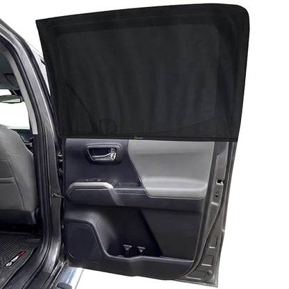 EcoNour Custom Fit Car Window Screens for Toyota Tacoma 2016–2023 | Rear Side Mesh Sun Shade Cover for Baby Privacy & Blackout Camping Protection | Breathable Car Window Accessories - size: Fit for Toyota Tacoma 2016–2023