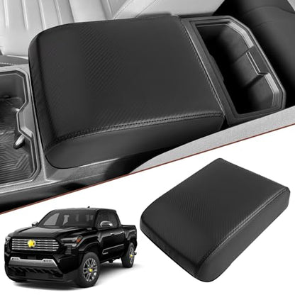 SKTU for 2024 2025 2026 Toyota Tacoma Center Console Cover 2024 2025 2026 Tacoma Armrest Cover 2024 2025 2026 Tacoma Center Console Pad Toyota Tacoma 2024 2025 2026 Accessories Console Cushion (Black) - color: 2024-2026 Tacoma Black