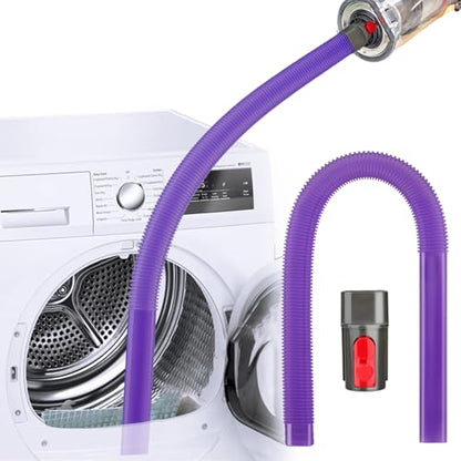 Dryer Vent Lint Removal Tool Vacuum Attachments Hose for Dyson GEN 5 V15 V12 V11 V10 V8 V7 Detect Outsize Slim Absolute Cyclone Vacuum Cleaner Dryer Cleaner Kit Nozzle Crevice Flexible Hose - style: Dryer Hose Purple