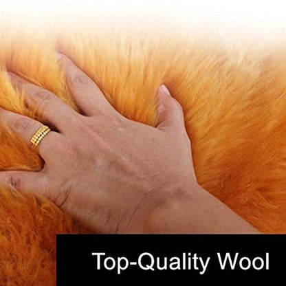 1 Set 3 Pcs Car Steering Wheel Cover & Handbrake Cover & Gear Shift Cover Set Faux Wool Warm Winter - color: Rose Red-3pcs