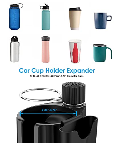 Car Cup Holder Expander Adapter for Large Water Cups,2 Drink Bottles,Cup Coffee Bottles,NATGIC 4-in-1 Cup Holders Expander for Trucks,Sedan, Vehicle Adjustable Cup Holder Expander for Mugs - size: Standard