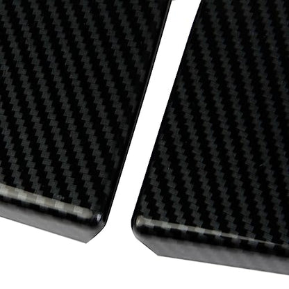 Carbon Fiber Style Front Side Window Triangle Cover Trim Exterior Accessories for 2019-2026 GMC Sierra/Chevrolet Silverado 1500