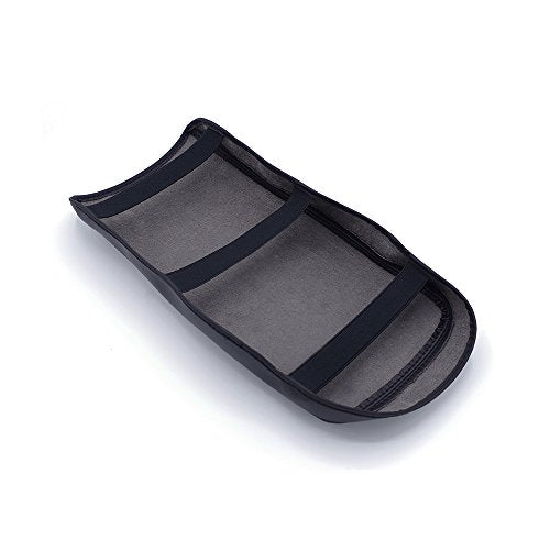 Car Center Console Cover Fit for Chevy Equinox 2018-2023 Waterproof Anti-Scratch Microfiber Leather Armrest Box Pad Protector, Black with Black Stitches