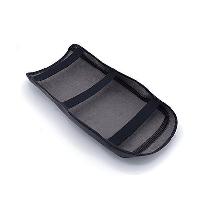 Car Center Console Cover Fit for Chevy Equinox 2018-2023 Waterproof Anti-Scratch Microfiber Leather Armrest Box Pad Protector, Black with Black Stitches