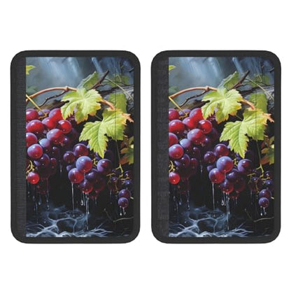 Seat Belt Cover Pads Grapes Art Painting Car Seat Belt Covers for Women Men Adults Kids Soft Comfortable Auto Seatbelt Cushion Shoulder Strap Pad Handle Wraps, 1 Pair - color: Grapes Art Painting