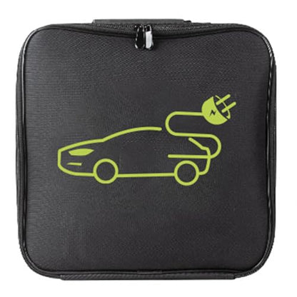 black 1pc jumper cable bag, car storage bag for charger,cable organizer, Includes EV charging cables for electric vehicles (Square) - size: Square