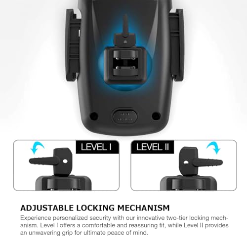 Air Vent Car Phone Holder, Automobile Cradle Mount Compatible with iPhone Galaxy Android, Pixel, LG and Other Smartphone - Black