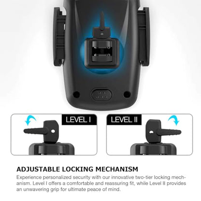 Air Vent Car Phone Holder, Automobile Cradle Mount Compatible with iPhone Galaxy Android, Pixel, LG and Other Smartphone - Black