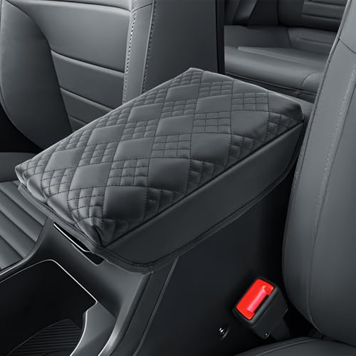 BIBIBO for 2025 Kia K4 Center Console Armrest Cover 2025 Kia K4 EX/LX/GT-Line/GT-Line Turbo Arm Rest Cover 2025 Kia K4 Accessories 2025 K4 Armrest - color: Black-for 2025 Kia K4