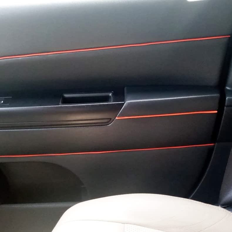 Orange Car Interior Decorative Molding Door Panel Dashboard Gap Trim Strip (30Ft) - size: 30Ft