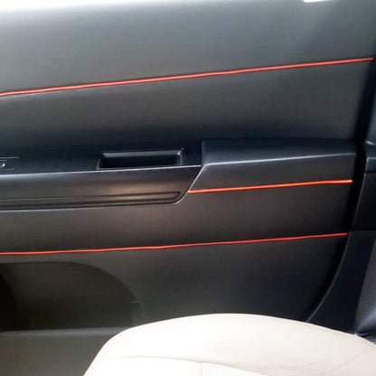 Orange Car Interior Decorative Molding Door Panel Dashboard Gap Trim Strip (40Ft) - size: 40Ft