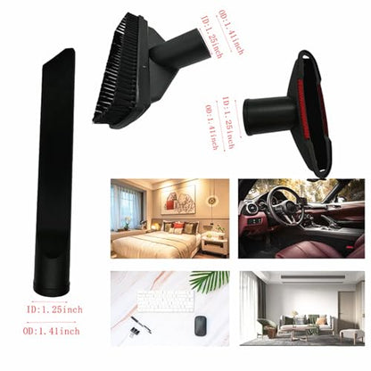 9Pcs 123539-7 123486-2 Vacuum Attachments Parts Replace for DEWALT DCV501HB DCV501LN DCV5011H with Soft Horsehair Dust Brush and Vacuum Cleaner Filter Adapter Kit Household Cleaning