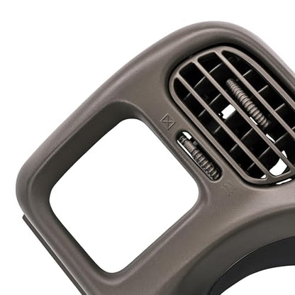 KUAFU Dash Trim Bezel Compatible with 1998-2004 Chevy Chevrolet S10 Blazer GMC Jimmy Paint ABS Plastic Beige Fit Single Din Radio - color: Beige