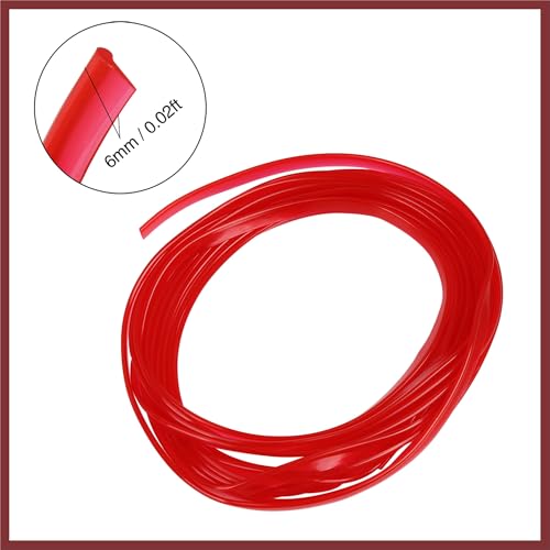 Car Red Interior Trim Strip Line Gap Door Edge Seal Protector 5m 16.4ft Replace Parts