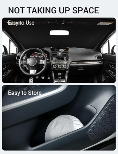 Proadsy 2026 Upgrade Windshield Sun Shade Custom Fit 2008-2014 WRX Foldable Front Sunshade Protector Sun Visor Blocks UV Rays Keep Car Cooler - size: 2008-2014 WRX