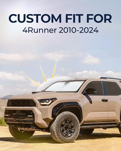 for Toyota 4Runner 2010-2024 Car Window Shades, 8pcs Privacy Sun Shade Set for Front Windshield Side and Rear Windows, Full Window Covers Keeps Vehicle Cool for Camping Napping - size: fit for Toyota 4Runner 2010-2024