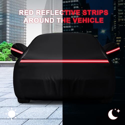 QUNSUNUS Car Cover Compatible with Mercedes-Benz S Class S250 S300 S350 S400 S450 S500 S550 S600 2006-2025, All Weather Waterproof S Class Car Covers with Cotton Lining,Zipper and Straps - color: for S-Class 2006-2025