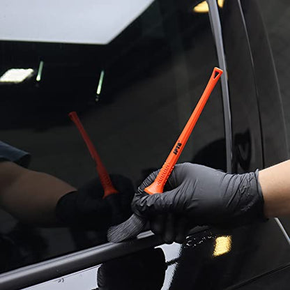 Car Detailing Brush Kit, 6Pcs Auto Boar Hair Detail Brush Set Automotive Interior Exterior No Scratch Microfiber Detailing Brushes for Cleaning Air Vents, Engine Bays, Dashboard & Wheels -BRFCD15 - color: 6pcs Car Detailing Brush Set