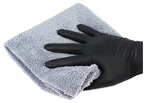 Kingsheep Edgeless Microfiber Towel Car Drying Wash Buffing 6Pack 16"x16" Ultra Plush 450gsm Detailing Cloth (Gray) - color: Gray