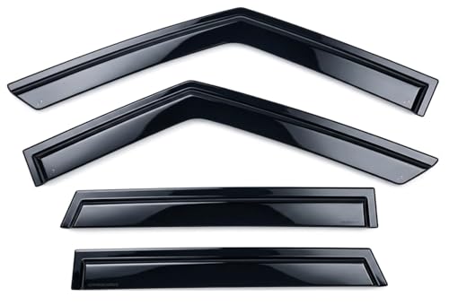 2021-2026 Tape-on Rain Guards for Kia Seltos Side Window Deflector Visors LX S EX SX Turbo X-Line Durable Tinted Vent Shade 2022 2023 2024 2025 - size: For Kia Seltos 2021-2026