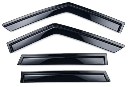 2021-2026 Tape-on Rain Guards for Kia Seltos Side Window Deflector Visors LX S EX SX Turbo X-Line Durable Tinted Vent Shade 2022 2023 2024 2025 - size: For Kia Seltos 2021-2026