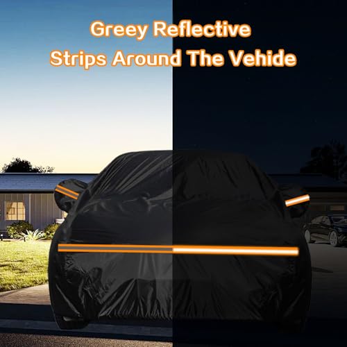 Waterproof Car Cover All Weather Snowproof UV Protection Windproof Outdoor Full car Covers (Fit for Sedan Length 175-185 inches) - size: Fit for Sedan Length 175-185 inches