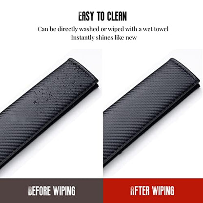 2PCS Carbon Fiber Texture seat Belt Covers Compatible with Cooper seat Belt Shoulder Pads Soft and Comfortable
