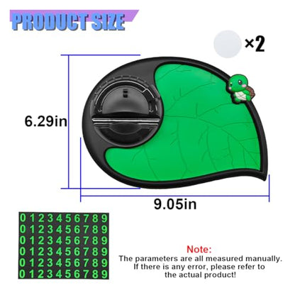 Craedli Car Dashboard Anti-Slip Mat, Multifunctional 360 Rotating Phone Holder with Temporary Parking Number, Universal Car Organizer Storage for Sunglasses/Keys/Daily Essentials (Turtle-Green) - size: Turtle-Green