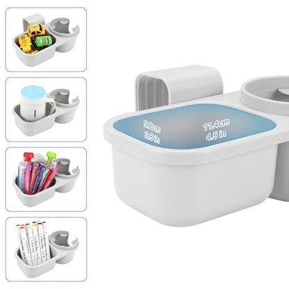 Accmor Child Cup Holder Snack Tray for Convertible Car Seats, Universal Child Cup Holder Compatible with Most Baby Car Seat Models - color: Gray