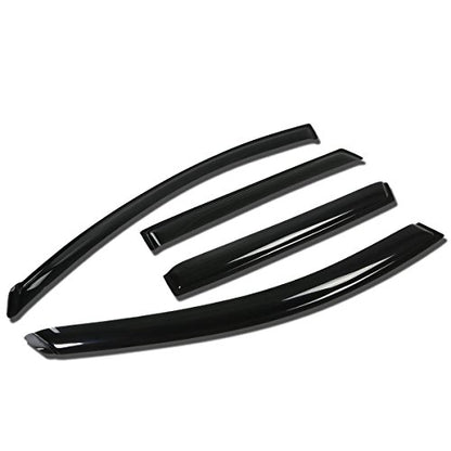 Auto Dynasty Replacement for Rogue 4pc Tape-On Window Visor Deflector Rain Guard - size: 09-14 Nissan Rogue