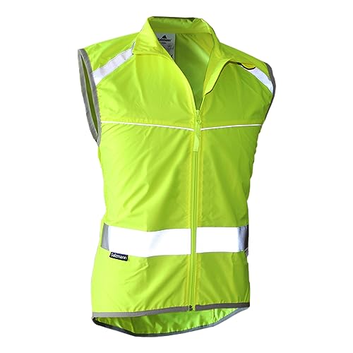 Salzmann High Visibility Cycling Vest | Reflective Cycling Gilet | Made with 3M Scotchlite - size: Small