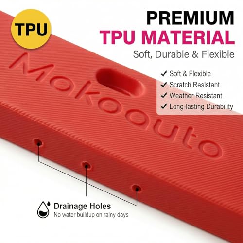 DIY Charm License Plate Frame Racing Red, 2-Pack Premium TPU License Plate Holder Compatible with Shoe Charms, Anti-Theft Stainless Steel Hardware Kit & Tools, Rattle-Proof Drainage Design - color: Red, size: 2 PCS