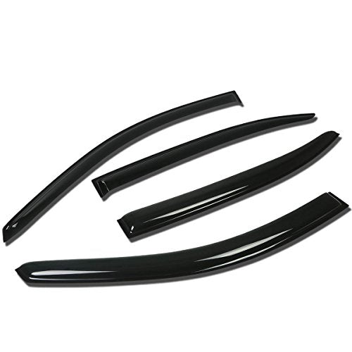 Auto Dynasty 4pcs Tape-On Window Visor Deflector Rain Guard Compatible with 2008-2012 Honda Accord 4-Door, Acrylic - size: 08-12 Honda Accord 4-door