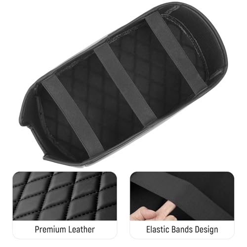 ZZEQYG Center Console Cover for Toyota RAV4 2006-2012 Accessories Leather Center Armrest Cover Center Console Lid Armrest Cover - color: For RAV4 2006-2012