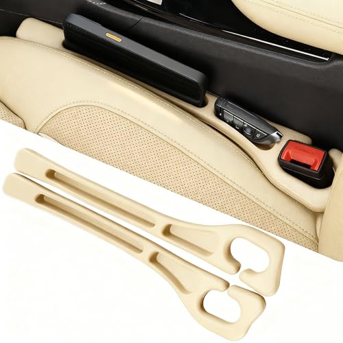 YLXGT Car Seat Gap Filler Organizer Universal for Car SUV Truck Accessories Seat Gap Plug Blocker with Storage Slot Beige 2 Pack - color: Beige, size: Driver's＋Passenger