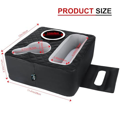 Car Cup Holder, Back Seat Car Organizer, Truck Bed Organizer, Couch Cup Holder Expander for Sofa Bed, Boat Tray, Organizer Holds Drinks, Snacks, Cell, Phone for Boat Sofa Truck - style: Classic Style