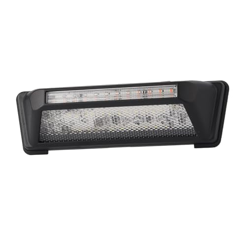 EYPINS RV Exterior Porch Light - Aluminum 40LED 10-48V 60W 6000LM Super Bright White Camping Light with 6 Amber Warning Flash Modes, IP65 Waterproof Porch Lights for Trailers Campers Motorhome SUV