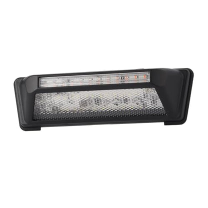 EYPINS RV Exterior Porch Light - Aluminum 40LED 10-48V 60W 6000LM Super Bright White Camping Light with 6 Amber Warning Flash Modes, IP65 Waterproof Porch Lights for Trailers Campers Motorhome SUV