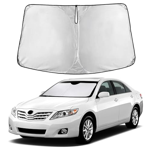 Autovir Windshield Sun Shade Fit for 2007-2009 2010 2011 Toyota Camry Sun Shade, Front Window Sun Visor, UV Protection, Heat Blocker, Foldable Car Accessories - size: For Toyota Camry 2007–2011