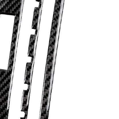 NVCNX Car Dashboard CD Panel Dash Cover Decal Compatible with Lexus IS250 2014 2015 / IS200t 2016 2017 / IS300 2016-2020 / IS350 2014-2020 Carbon Fiber Interior Trim Accessories Black - A - color: CD Panel - a