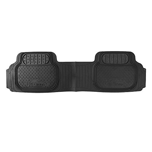 FH Group Automotive Floor Mats Climaproof for All Weather Protection Universal Fit Heavy Duty Rubber fits Most Cars, SUVs, and Trucks (Full Set Trim to Fit) Black - color: Black
