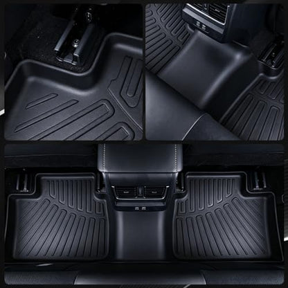 Floor Mats for 2021-2025 2026 Jeep Grand Cherokee L (Only for 7 Seats), 2 Row Bucket Seat TPE Floor Liners & Trunk Mat & 2nd and 3rd Backrest Mat for Grand Cherokee Accessories - size: 2021-2026 Jeep Grand Cherokee L Full Mats-7 Seats