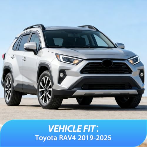 Nilight in-Channel Rain Guards for Toyota RAV4 2019 2020 2021 2022 2023 2024 2025, Light Smoky Blue Side Window Visor Deflectors Vent Shades, Rain Protection & Wind Noise Reduction, 4PCS - color: Toyota RAV4 2019-2025