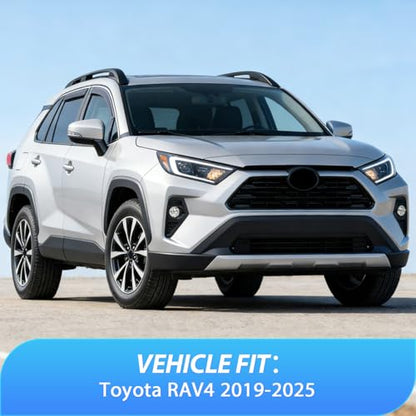 Nilight in-Channel Rain Guards for Toyota RAV4 2019 2020 2021 2022 2023 2024 2025, Light Smoky Blue Side Window Visor Deflectors Vent Shades, Rain Protection & Wind Noise Reduction, 4PCS - color: Toyota RAV4 2019-2025