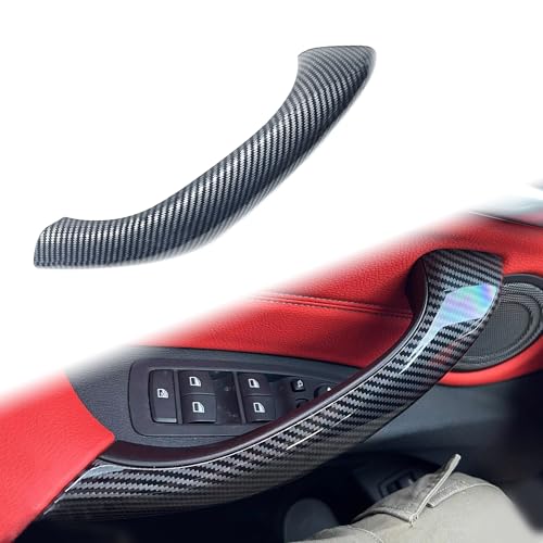 Car Inner Door Handle Pull Outer Cover Replacement for BMW X1 F48 2016-2019, X2 F39 2018-2019 Driver Passenger Side (Carbon Fiber, Left) - color: Carbon Fiber, size: Left