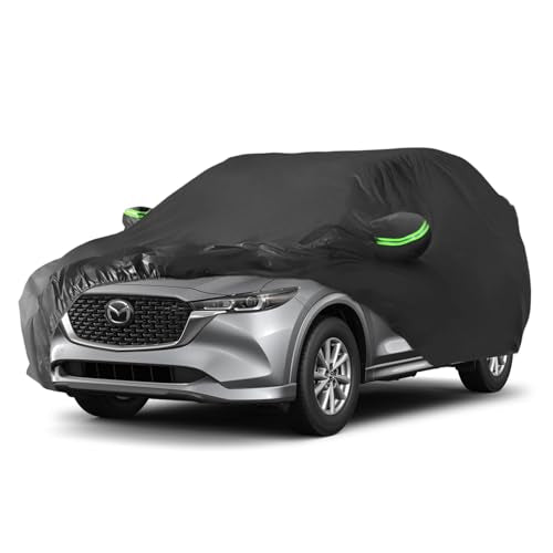 Proadsy Car Cover Compatible with Mazda CX5 2013-2024 2025 2026 Windproof All Weather Waterproof Sun Rain UV Dust Snow Protection Outdoor Covers - size: Mazda CX-5