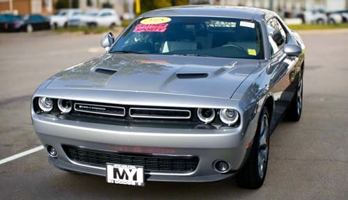 STO N SHO Front License Plate Bracket Compatible with 2015-2023 Dodge Challenger Non Wide Body (Except Hellcat) Without Adaptive Cruise - size: 15-23 Non Wide Body W/O ACC