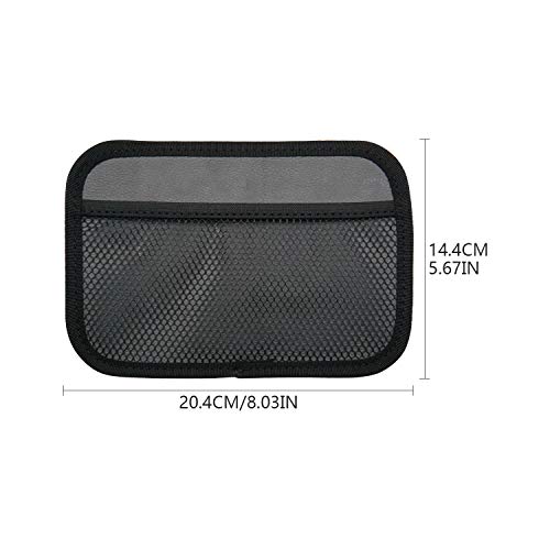 INNOLIFE Car Net Pocket Side Clutter Scattered Storage Phone Holder Strong Paste Organizer 8"x5.75"(2pcs L) - size: 2 Large